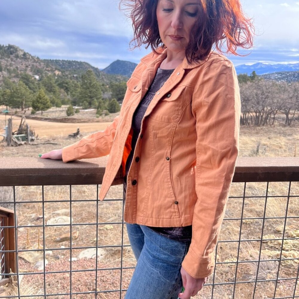 Denim Orange Jacket